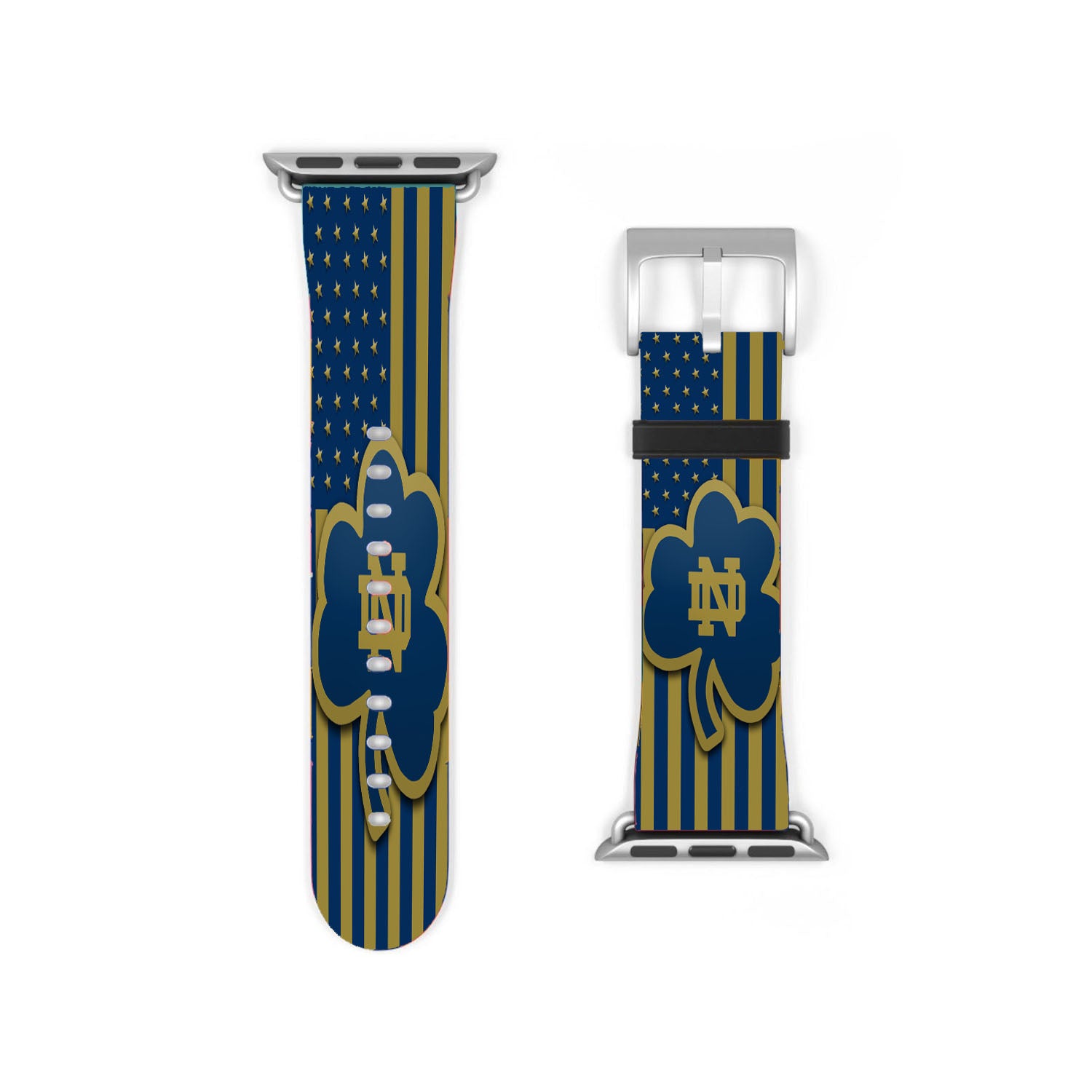 Notre Dame Fighting Irish Logo Flag Apple Watch Band 38Mm - 44Mm