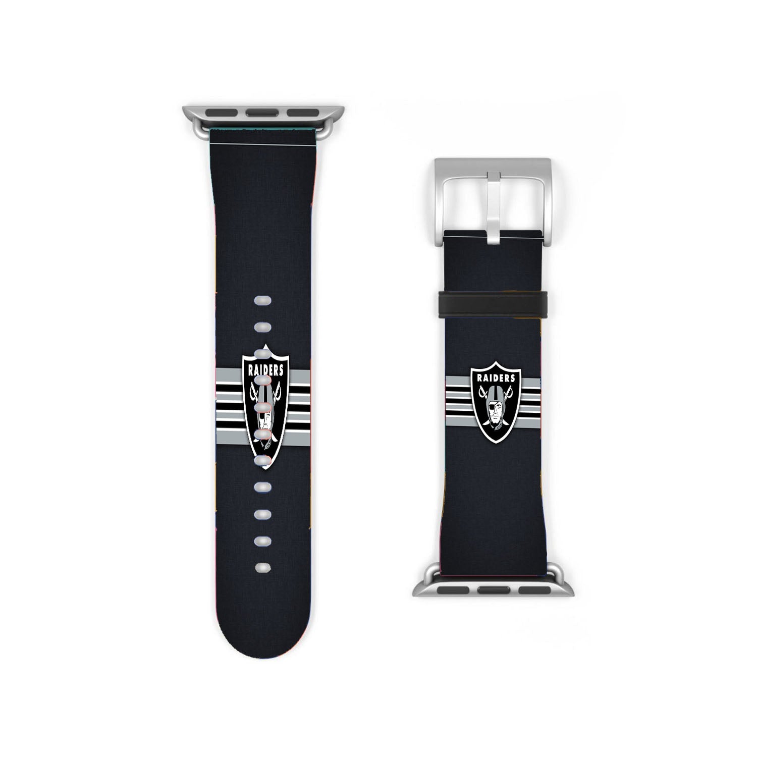 Oakland Raiders Vintage Stripe Apple Watch Band 38Mm - 44Mm