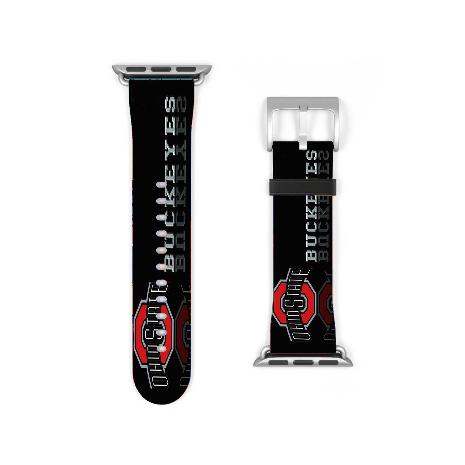 Ohio State Buckeyes Black Apple Watch Band 38Mm - 44Mm