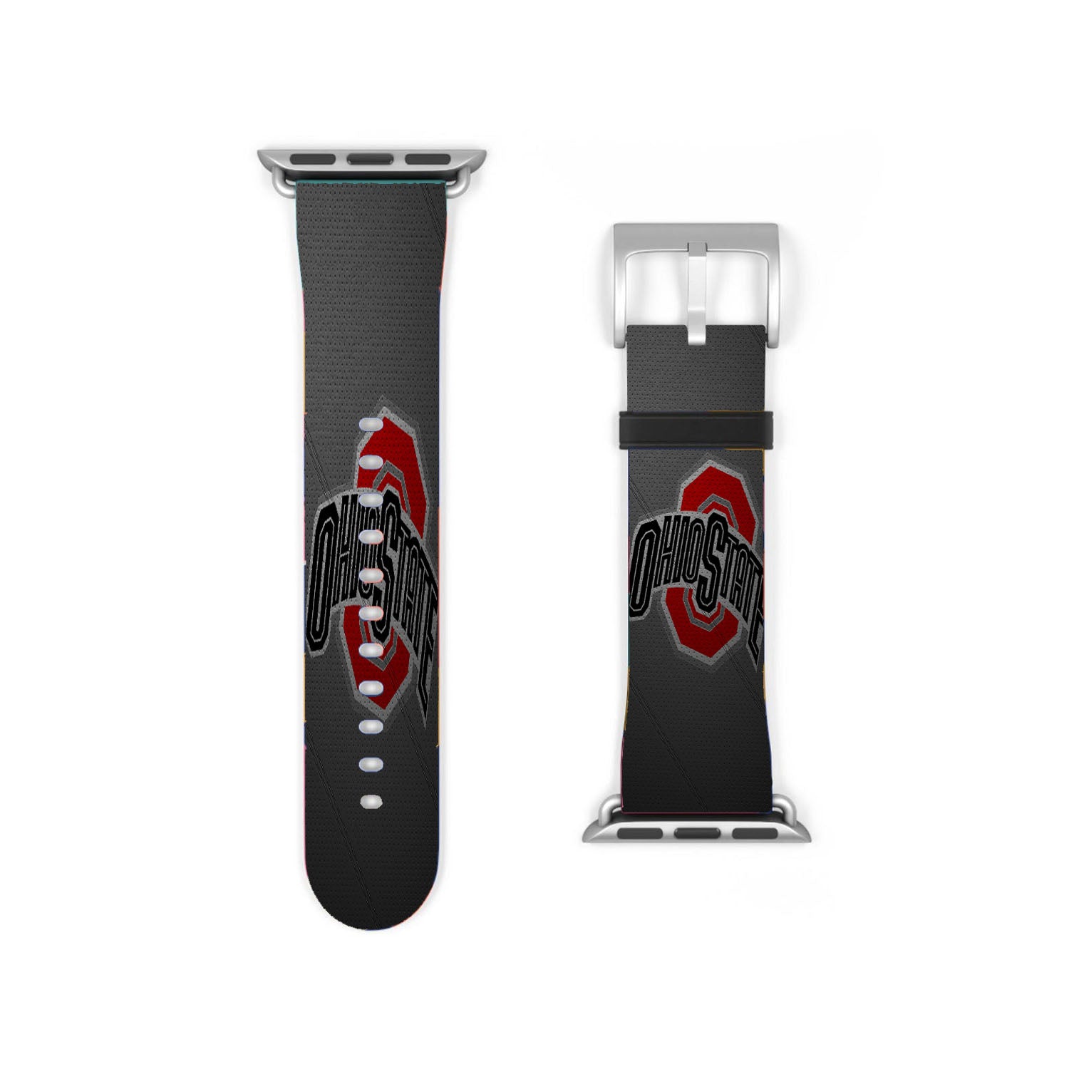 Ohio State Buckeyes Football Texture Apple Watch Band 38Mm - 44Mm