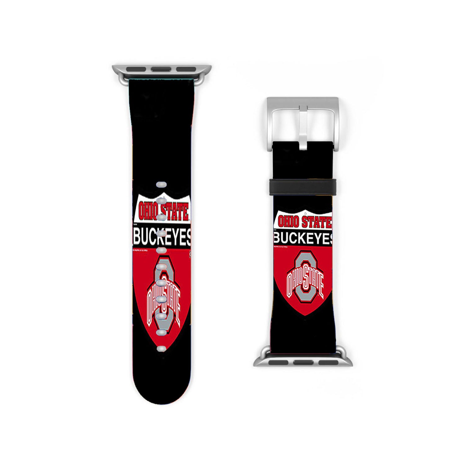 Ohio State Buckeyes Logo Black Apple Watch Band 38Mm - 44Mm