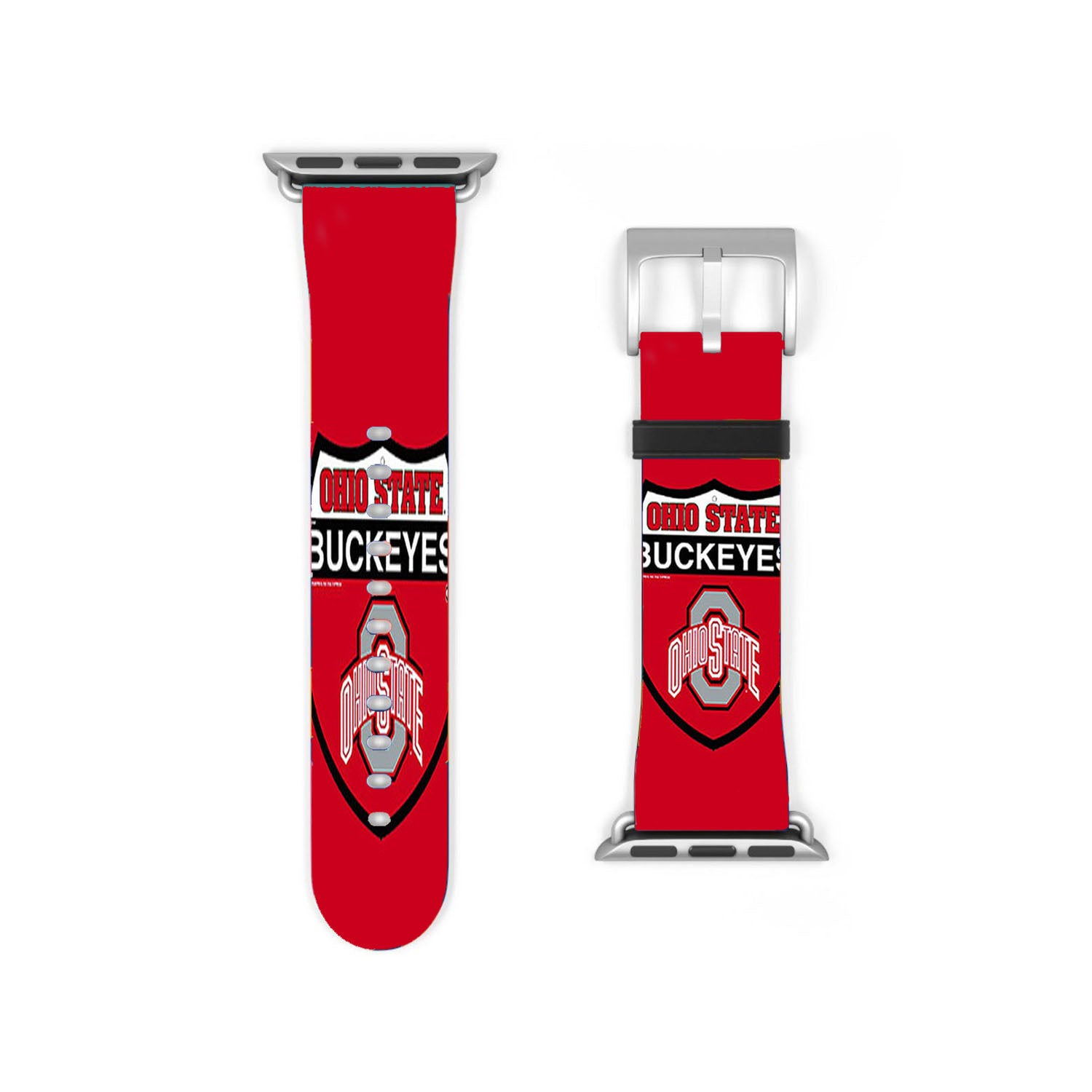 Ohio State Buckeyes Logo Red Apple Watch Band 38Mm - 44Mm