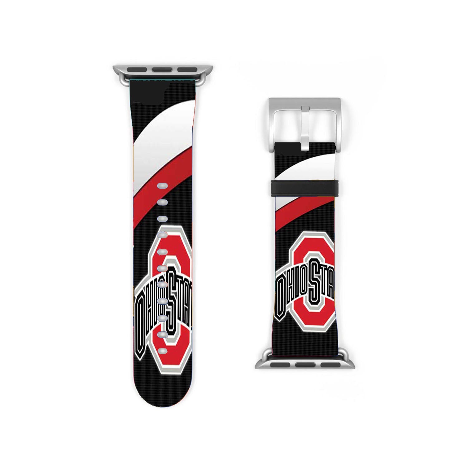 Ohio State Logo Under Stripes Apple Watch Band 38Mm - 44Mm