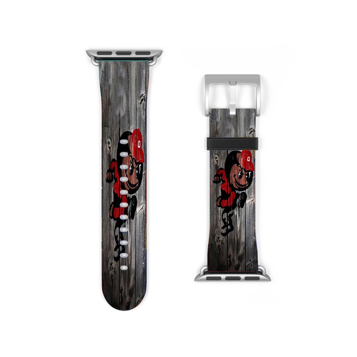 Ohio State Wood Syle Apple Watch Band 38Mm - 44Mm