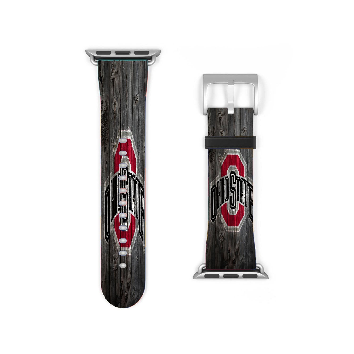 Ohio State Wooden Logo Apple Watch Band 38Mm - 44Mm
