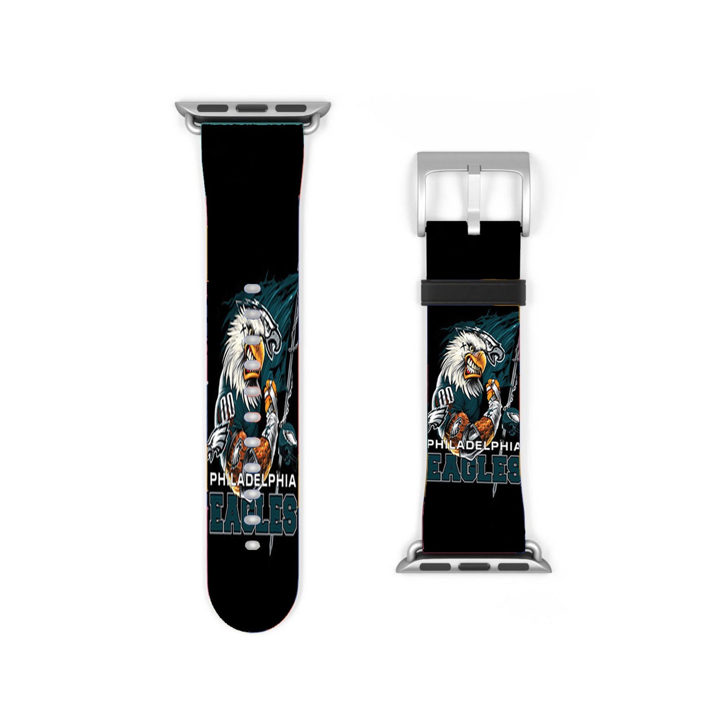 Philadelphia Eagles Logo Black Apple Watch Band 38Mm - 44Mm