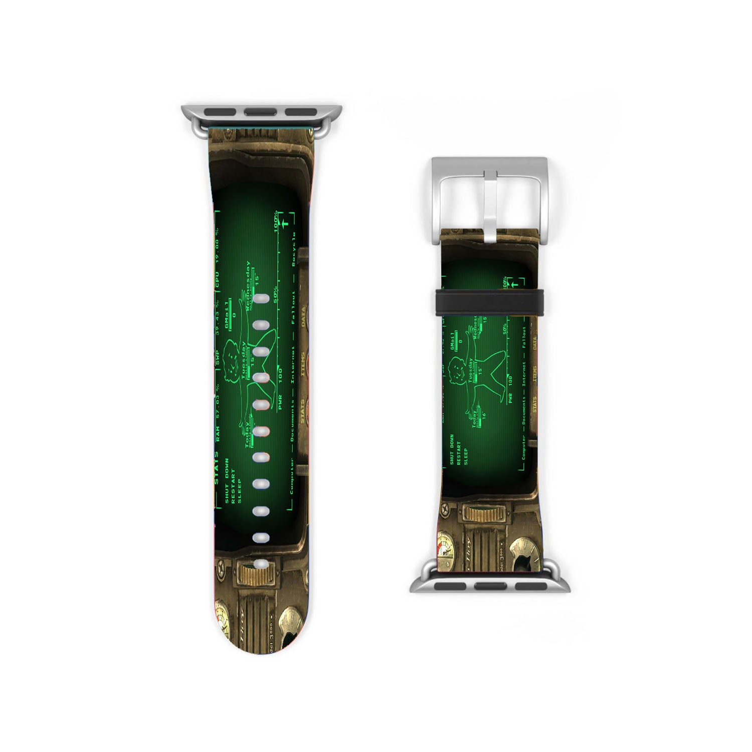 Pipboy 3000 Fallout Game Apple Watch Band 38Mm - 44Mm