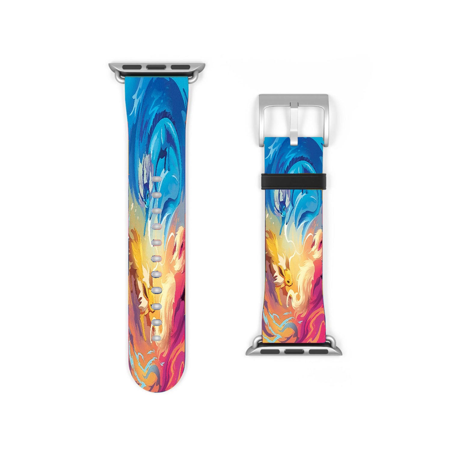Pokemon Gathering Of 3 Elements Paintings On Canvas Apple Watch Band 38Mm - 44Mm