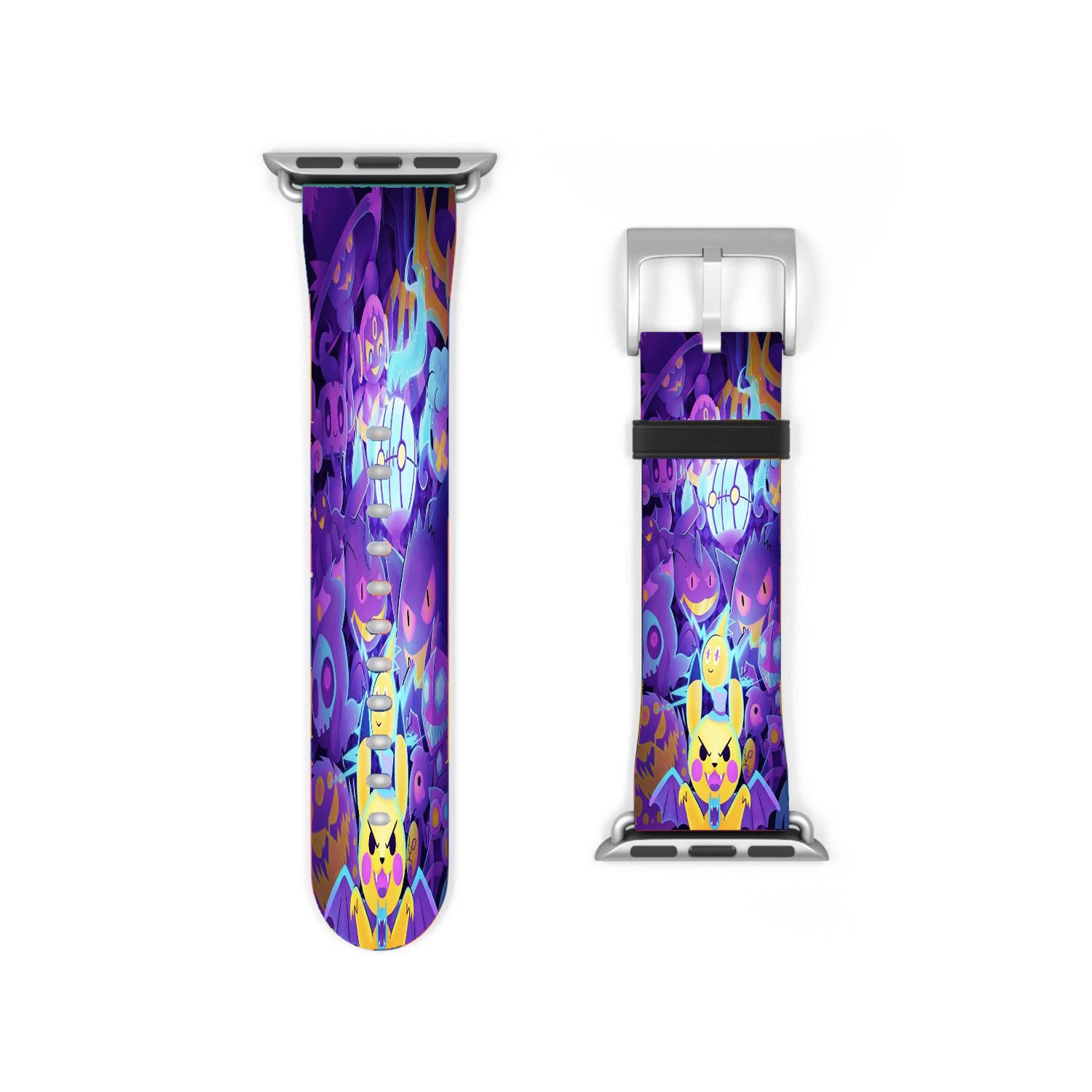 Pokemon Halloween Ghost Type With Pikachu Apple Watch Band 38Mm - 44Mm