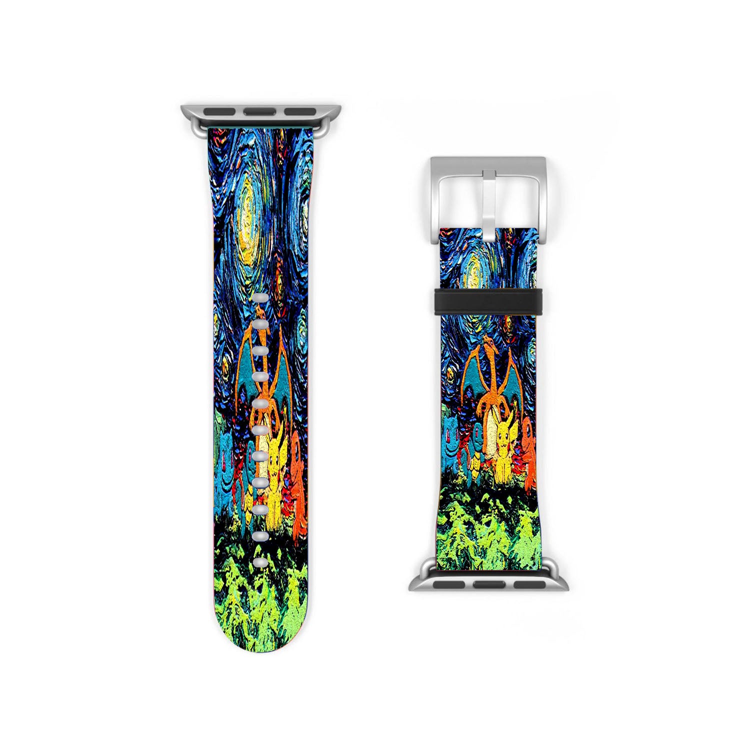 Pokemon Starry Night Abstract Apple Watch Band 38Mm - 44Mm