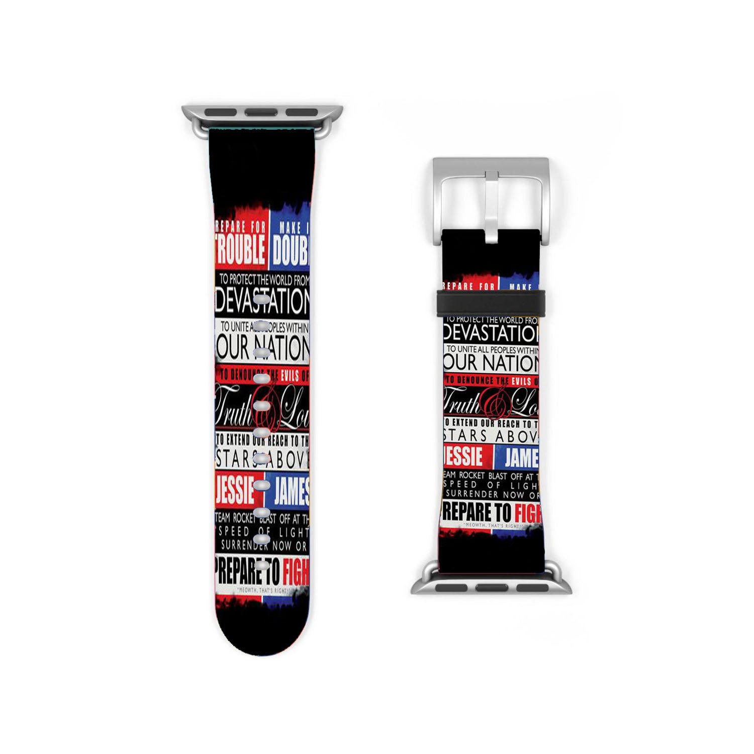 Pokemon Team Rocket Motto Apple Watch Band 38Mm - 44Mm