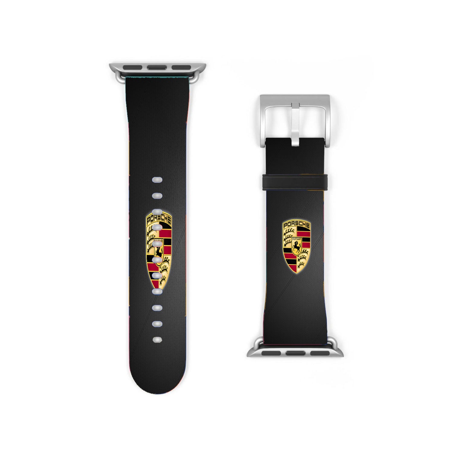 Porsche Logo Leather Apple Watch Band 38Mm - 44Mm