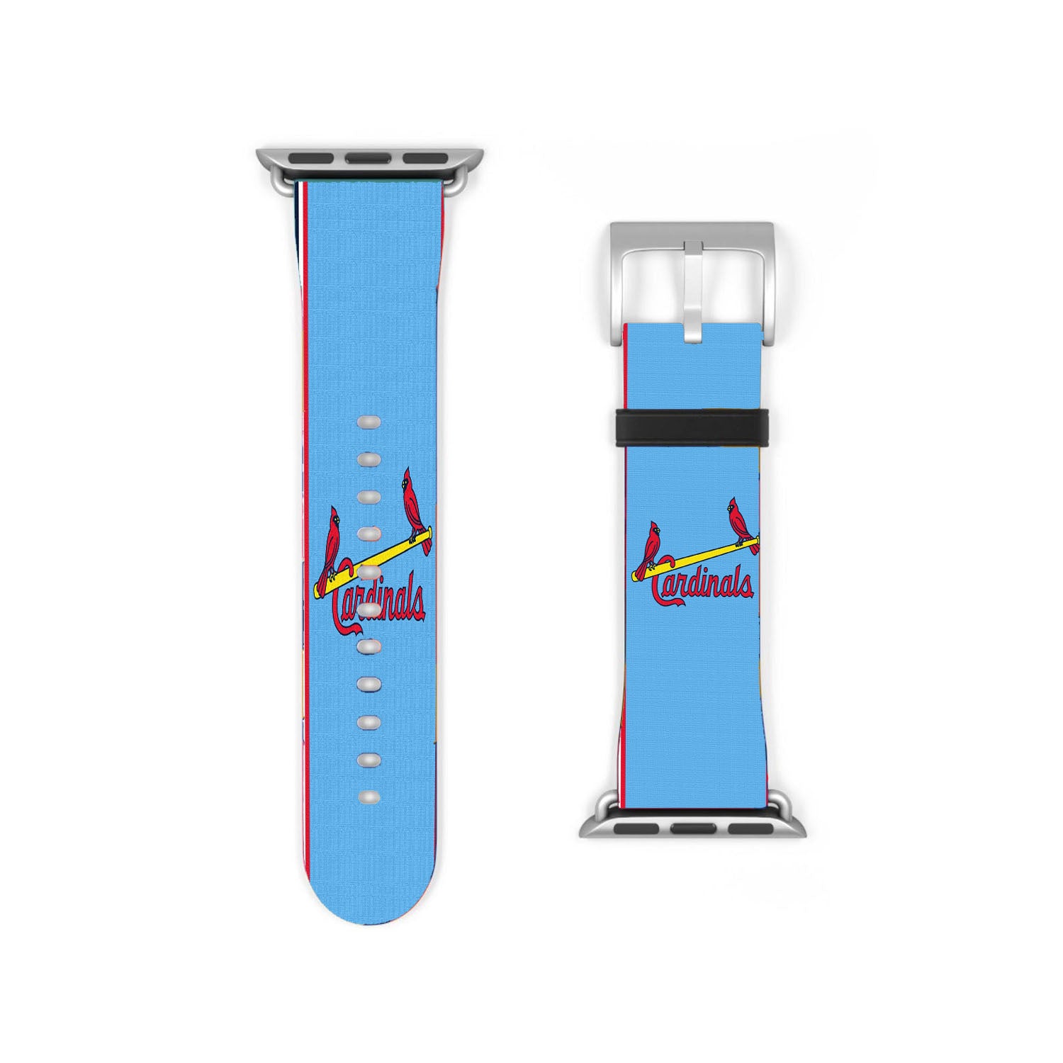Powder Blue Cardinals Cavaliers Logo St Louis Apple Watch Band 38Mm - 44Mm