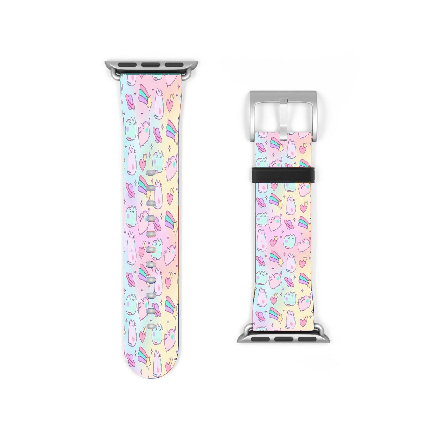 Pusheen Rainbow Pattern Apple Watch Band 38Mm - 44Mm