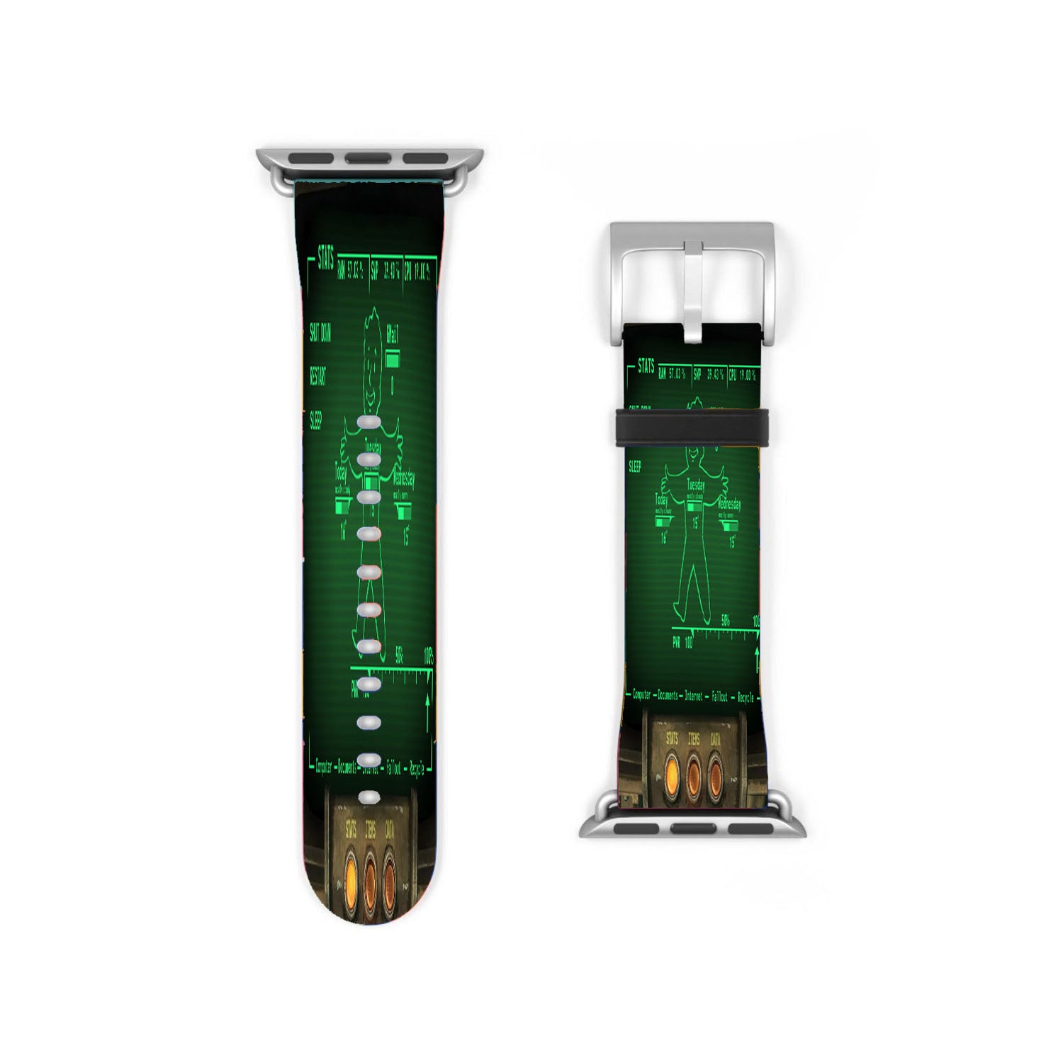 Rainmeter Fallout Pipboy Suite Apple Watch Band 38Mm - 44Mm