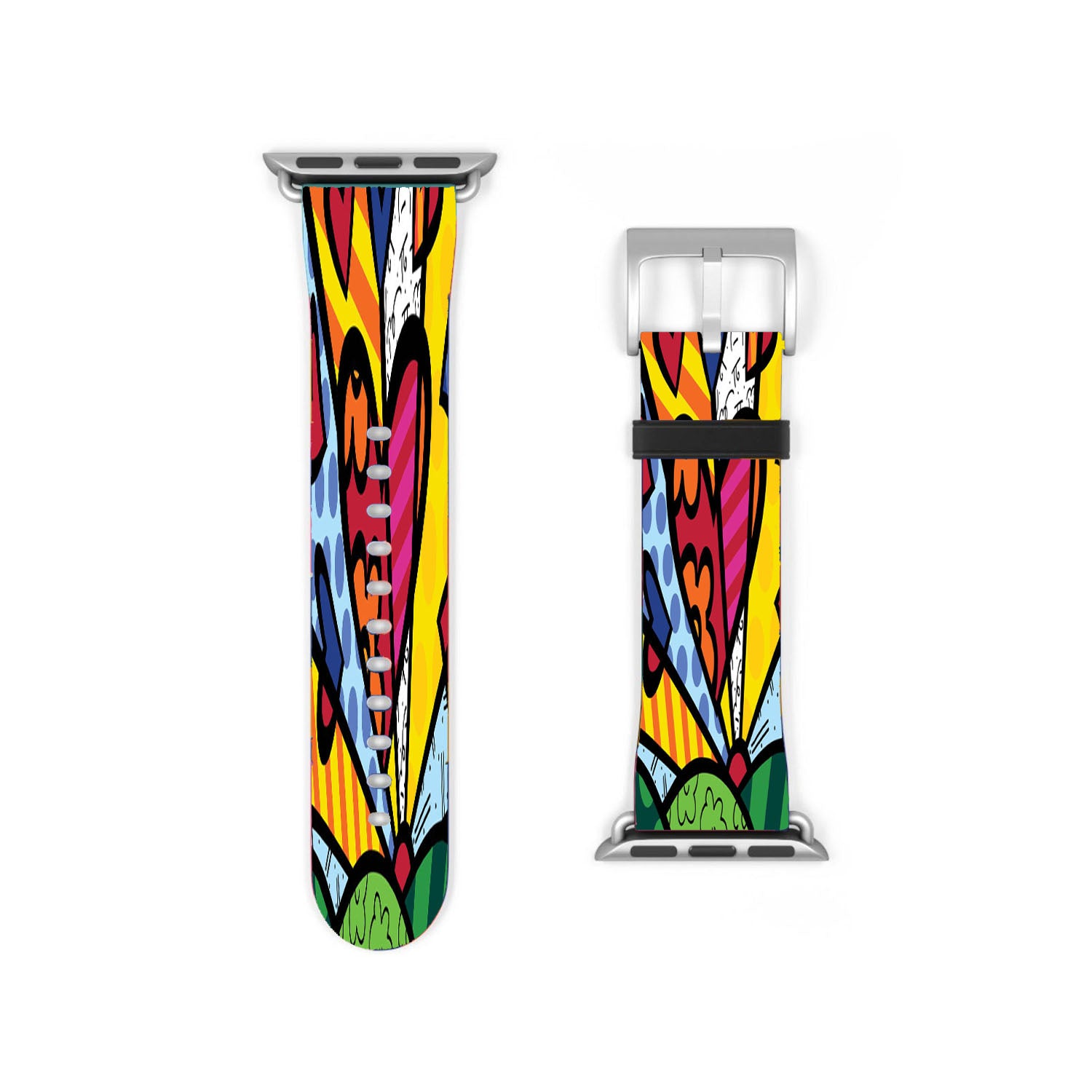 Romero Britto Pop Hearts Wallpaper Apple Watch Band 38Mm - 44Mm