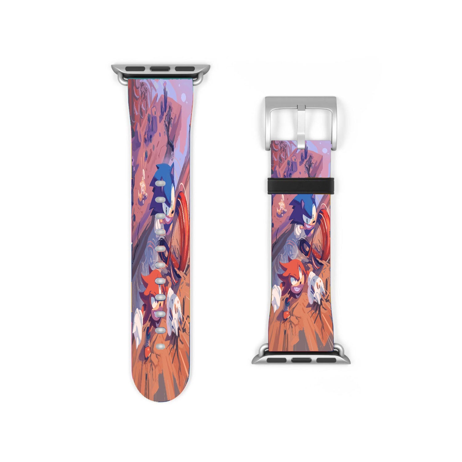 Sonic The Hedgehog Vs Knuckles The Echidna Apple Watch Band 38Mm - 44Mm