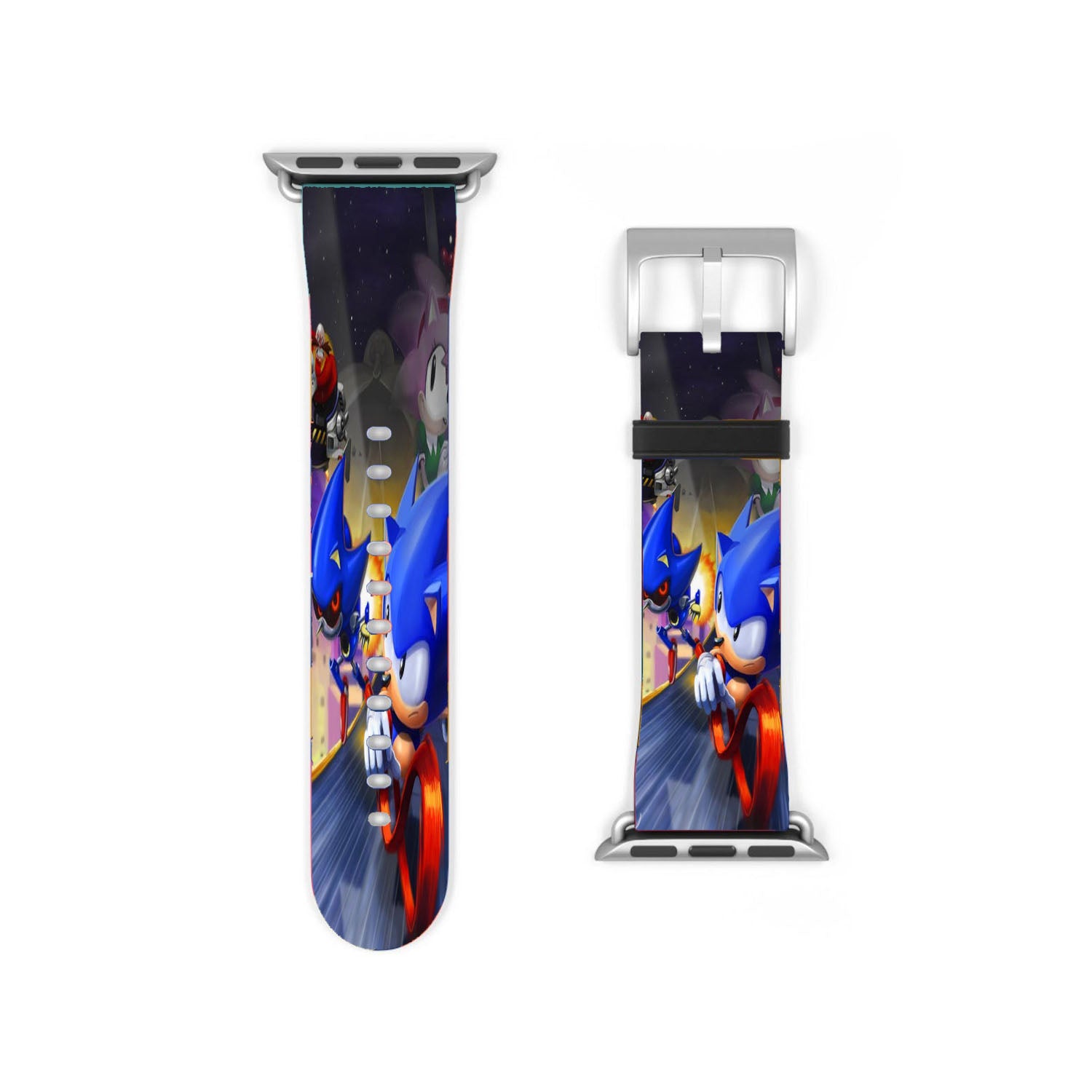 Sonic The Hedgehog Vs Sonic Robot Apple Watch Band 38Mm - 44Mm