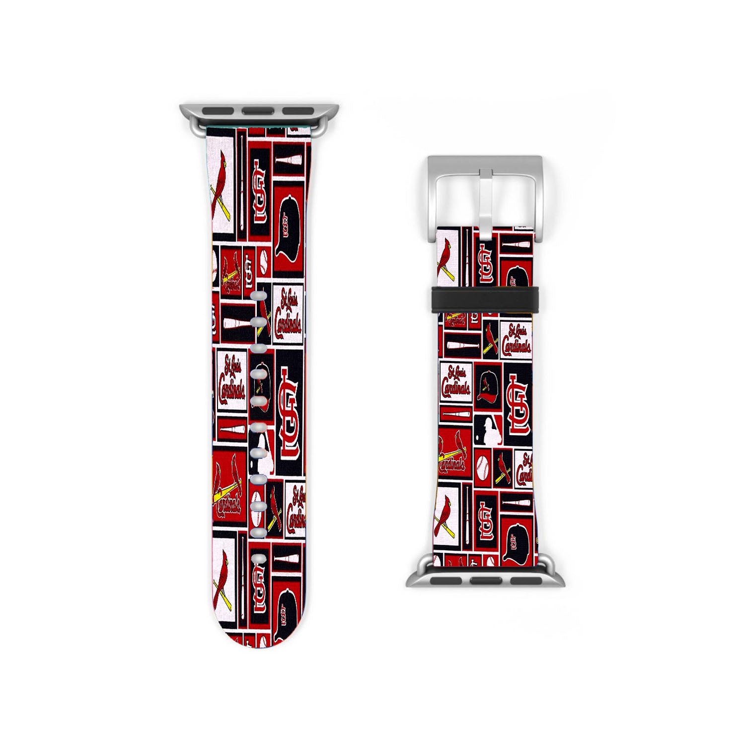 St Louis Cardinals Baseball Doodle Logo Apple Watch Band 38Mm - 44Mm