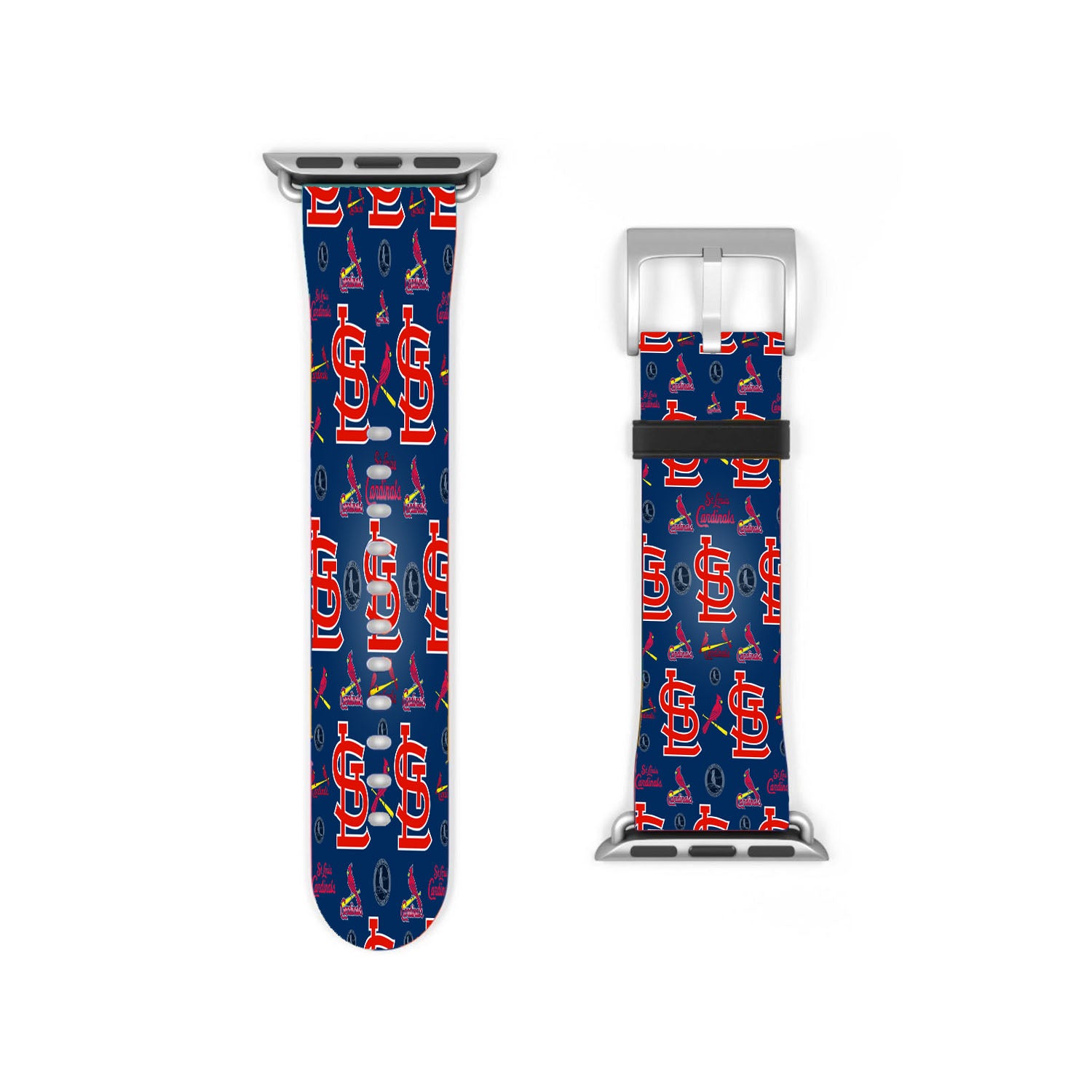 St Louis Cardinals Logo Pattern Apple Watch Band 38Mm - 44Mm