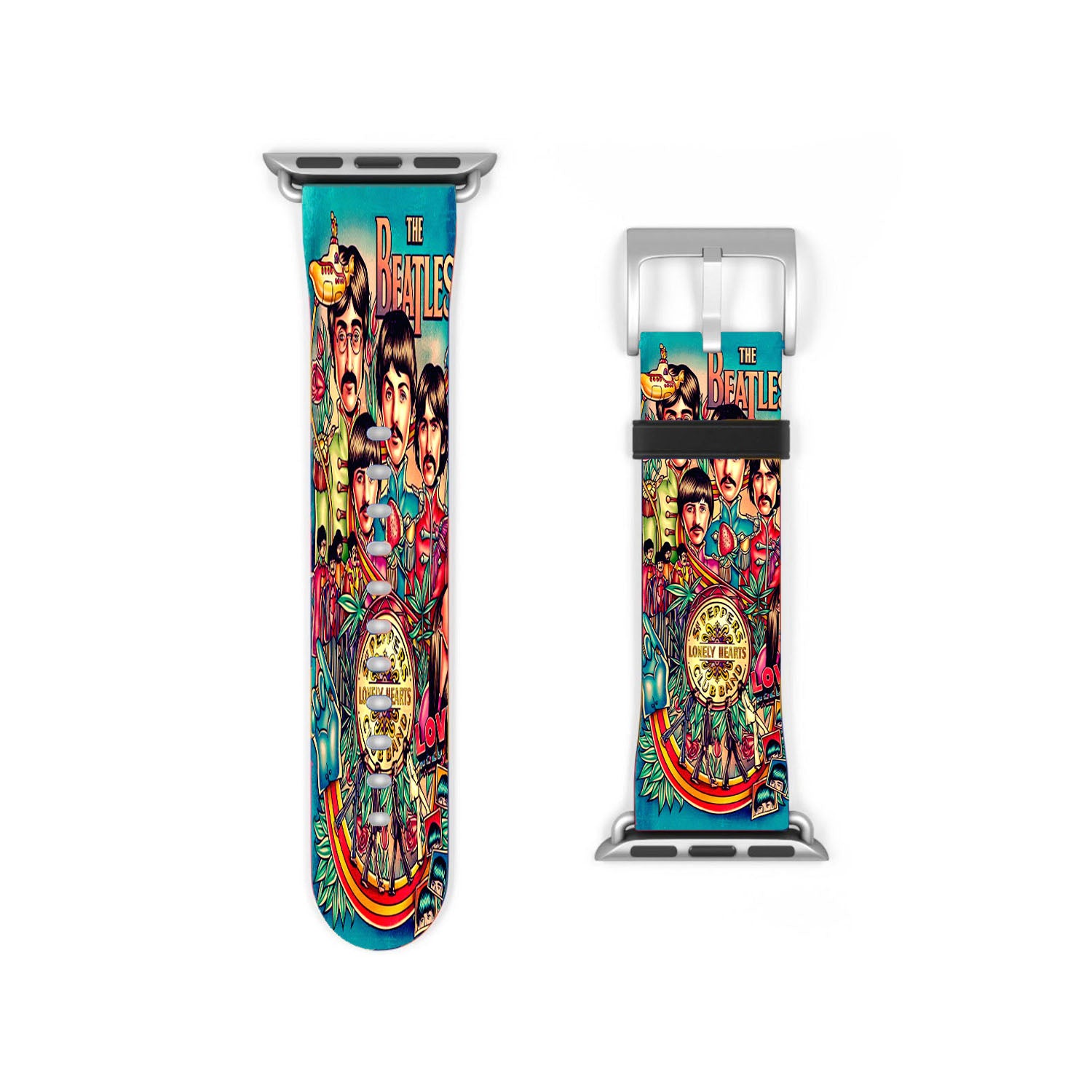 The Beatles Poster Vintage Apple Watch Band 38Mm - 44Mm