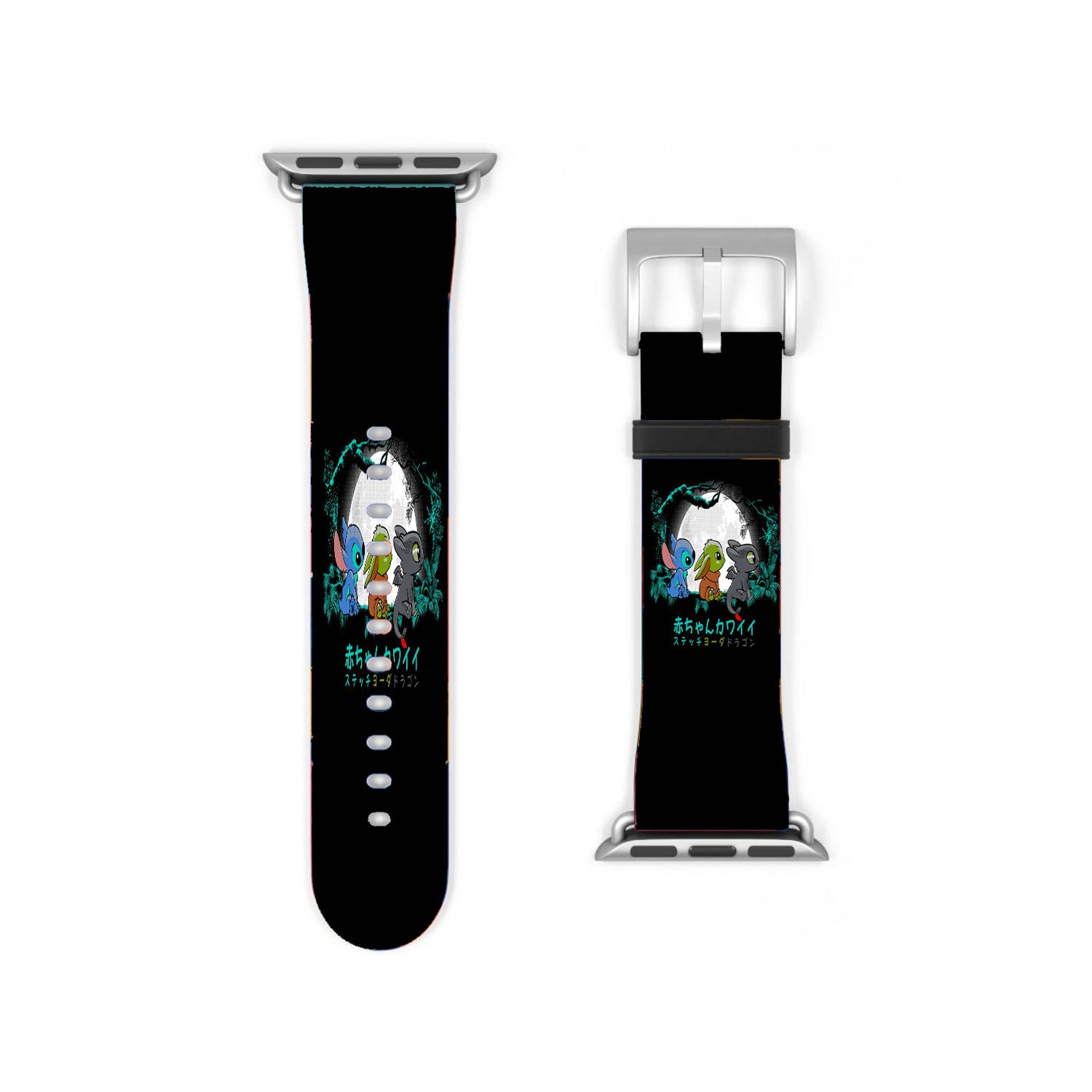 Trio Baby Yoda Baby Stitch Baby Toothless Apple Watch Band 38Mm - 44Mm