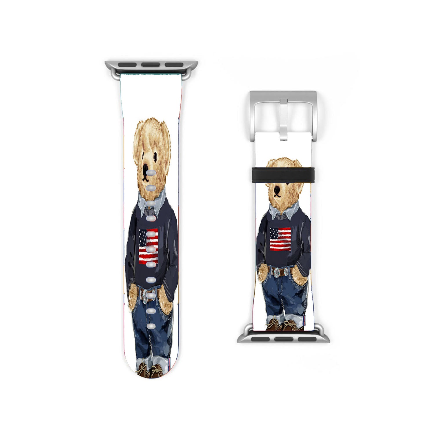 Usa Bear Polo Ralph Lauren Apple Watch Band 38Mm - 44Mm