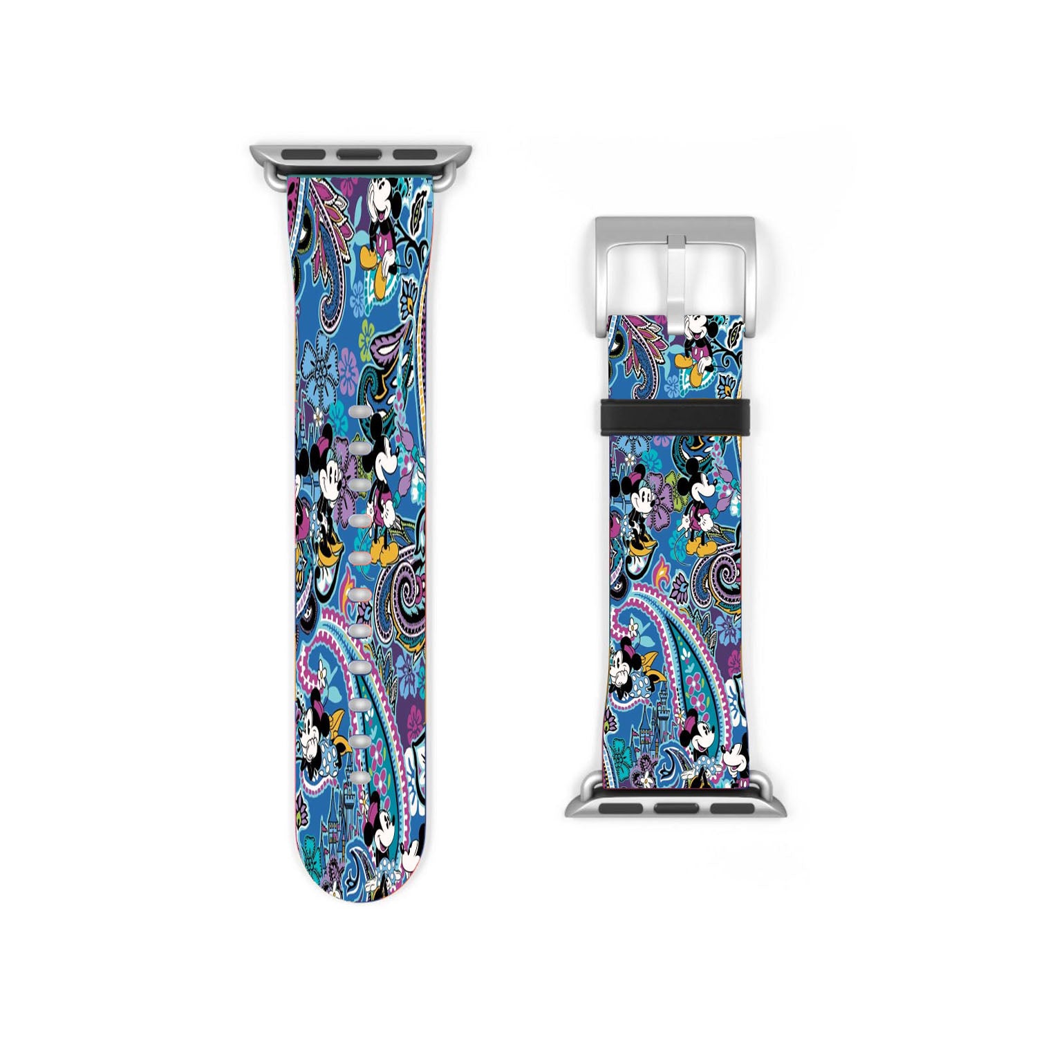 Vera Bradley Paisley Mickey And Minnie Mouse Apple Watch Band 38Mm - 44Mm
