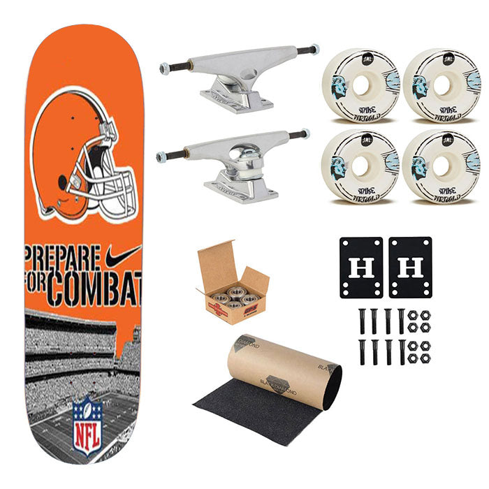 Cleveland Browns Prepare Skateboard Complete Board 8.0" X 31.75"