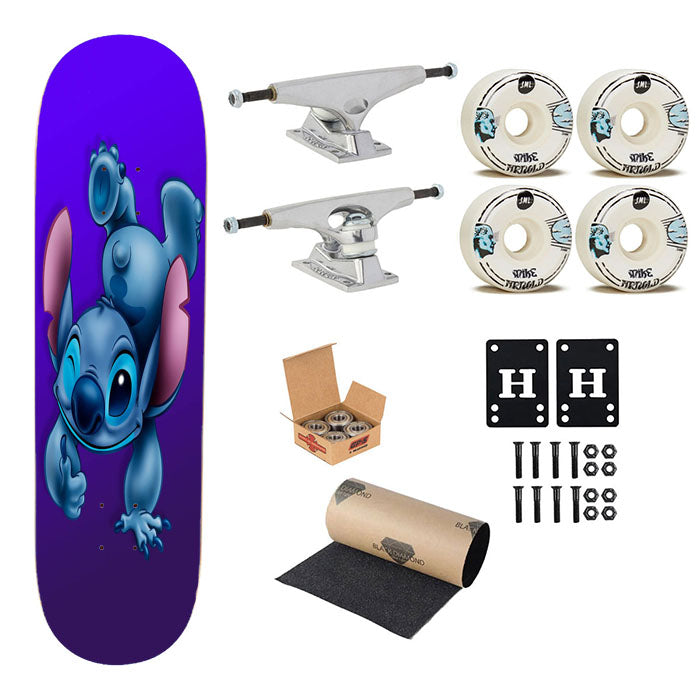 Disney Stitch And Lilo Skateboard Complete Board 8.0" X 31.75"