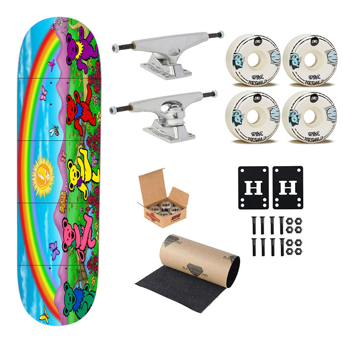 Grateful Dead Shirt Design Skateboard Complete Board 8.0" X 31.75"