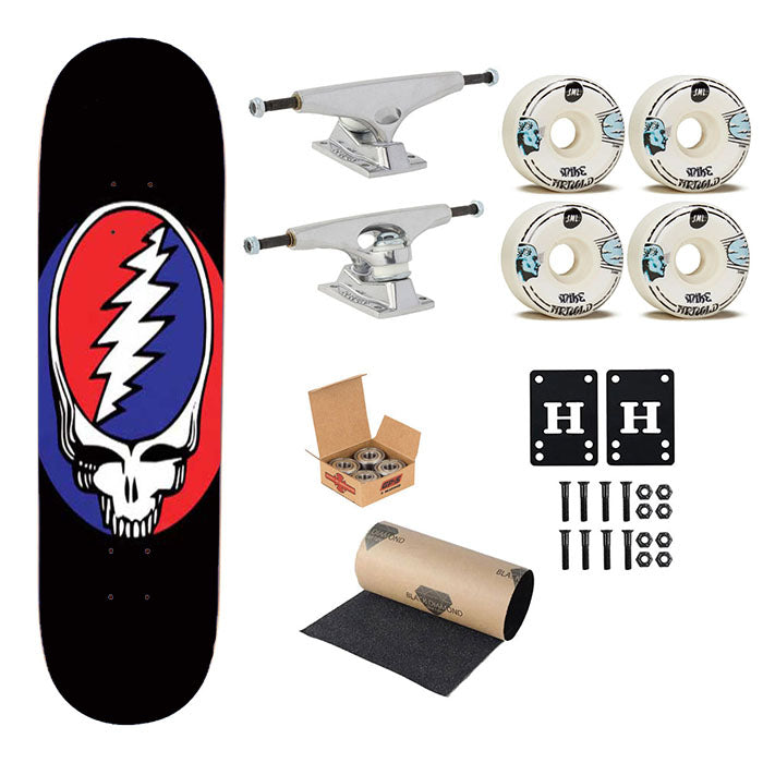 Grateful Dead Tapestry Tie Dye Skateboard Complete Board 8.0" X 31.75"