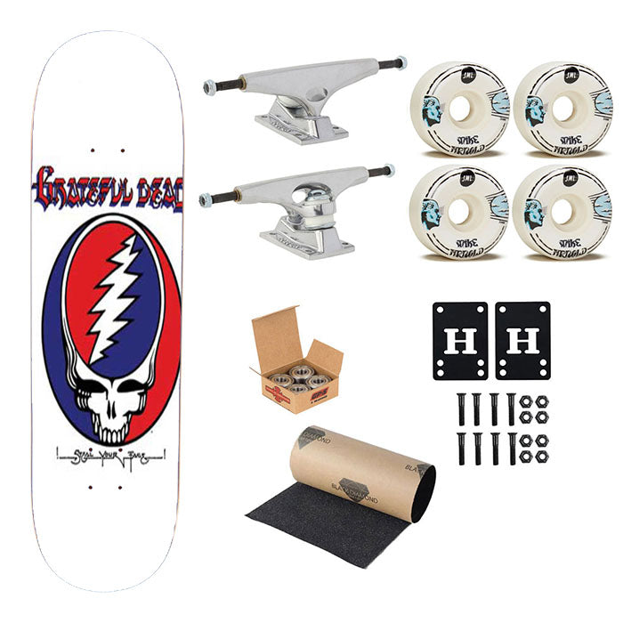 Grateful Dead Skateboard Complete Board 8.0" X 31.75"