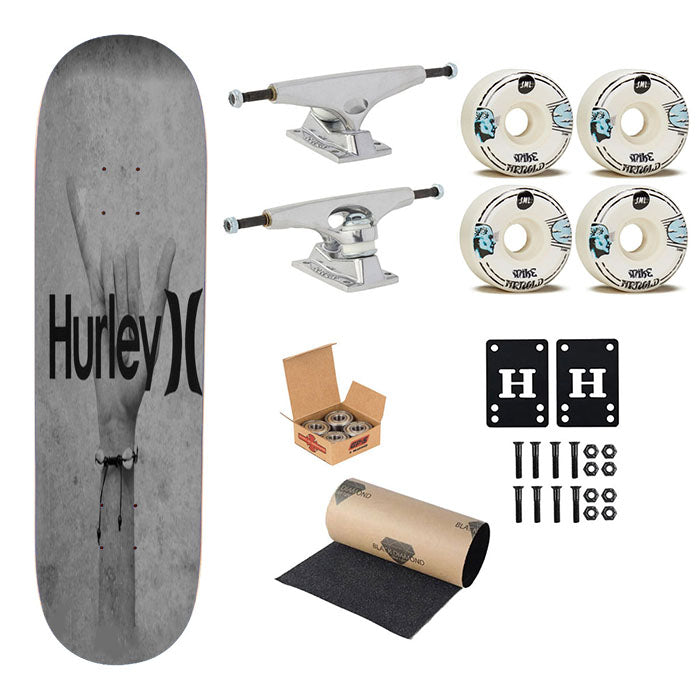 Hurley Hand Skateboard Complete Board 8.0" X 31.75"