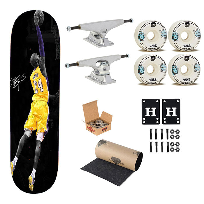 Kobe Bryant Signature Skateboard Complete Board 8.0" X 31.75"