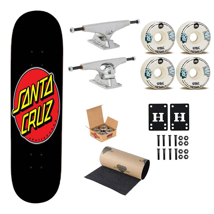 Santa Cruz Logo Skateboard Complete Board 8.0" X 31.75"