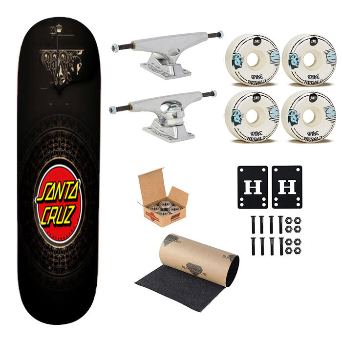 Santa Cruz Skateboards Logo Skateboard Complete Board 8.0" X 31.75"