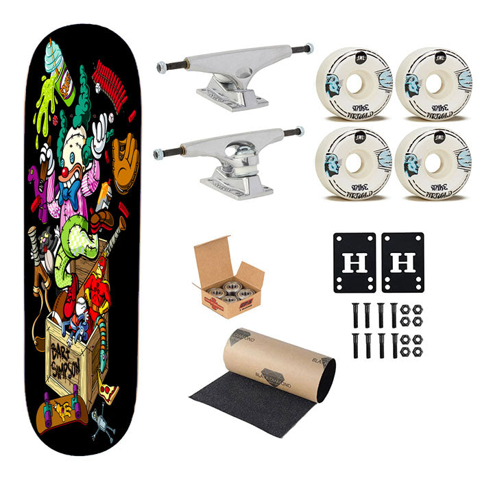 Simpsons Bar Santa Cruz Art Skateboard Complete Board 8.0" X 31.75"