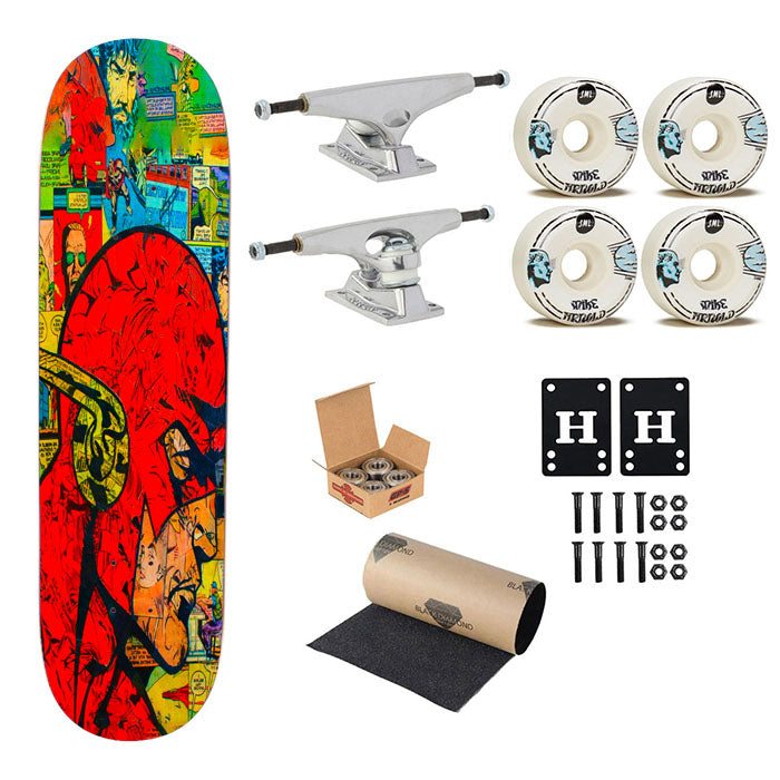 The Flash Comic Skateboard Complete Board 8.0" X 31.75"