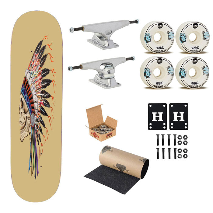 The Grateful Dead Indian Skateboard Complete Board 8.0" X 31.75"