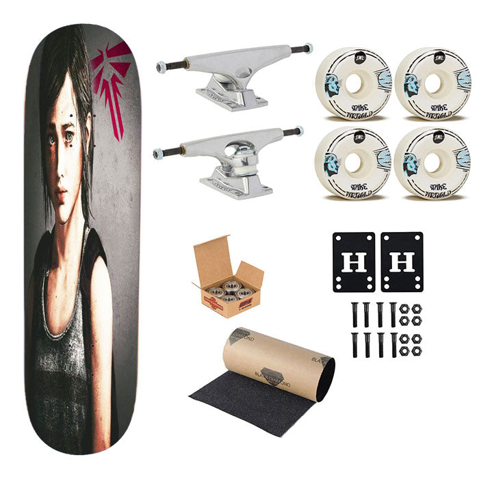 The Last Of Us, Ellie Skateboard Complete Board 8.0" X 31.75"