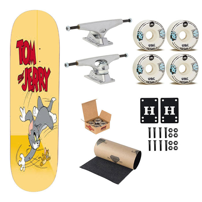 Tom And Jerry Cartoo Skateboard Complete Board 8.0" X 31.75"