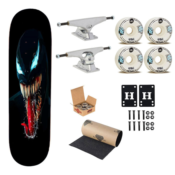 Venom Artwork Skateboard Complete Board 8.0" X 31.75"