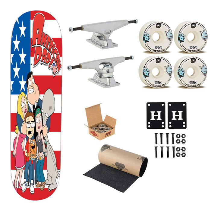 American Dad Skateboard Complete Board 8.0" X 31.75"