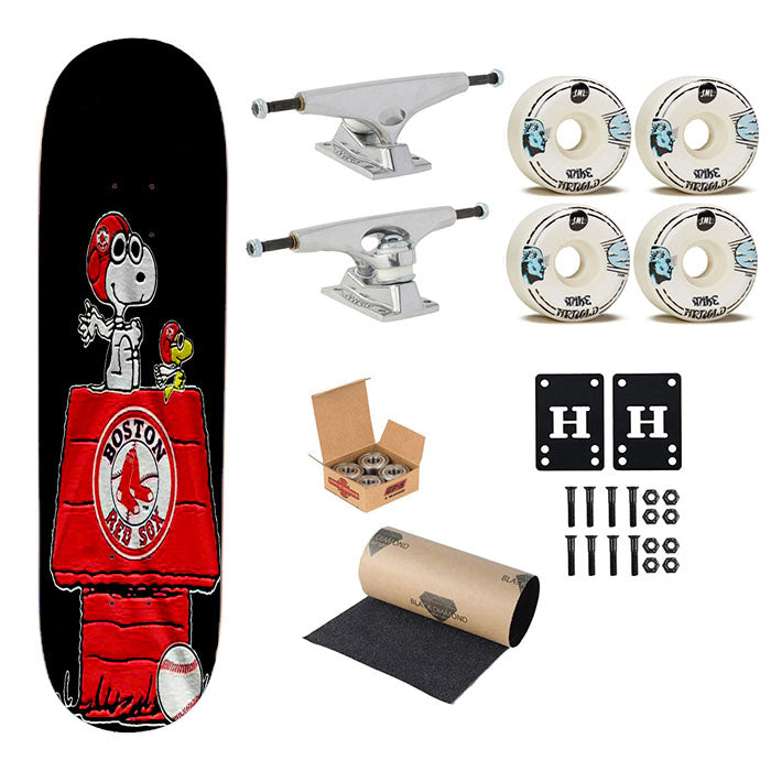 Boston Red Sox Snoopy Skateboard Complete Board 8.0" X 31.75"