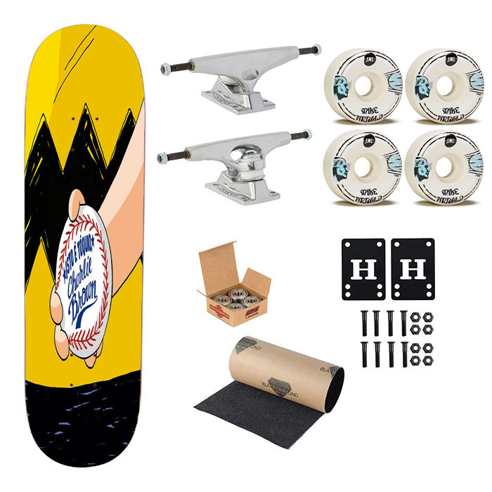 Charlie Brown Snoopy Isto E Toquio Skateboard Complete Board 8.0" X 31.75"