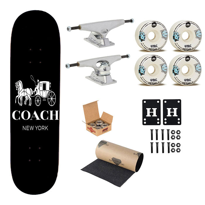 Coach Logo 2 Skateboard Complete Board 8.0" X 31.75"