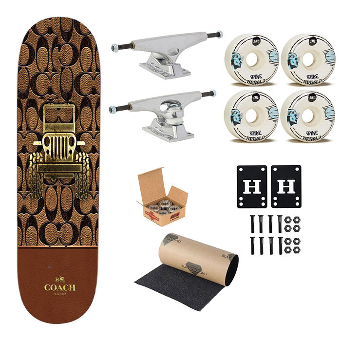 Coach New York Jeep Skateboard Complete Board 8.0" X 31.75"