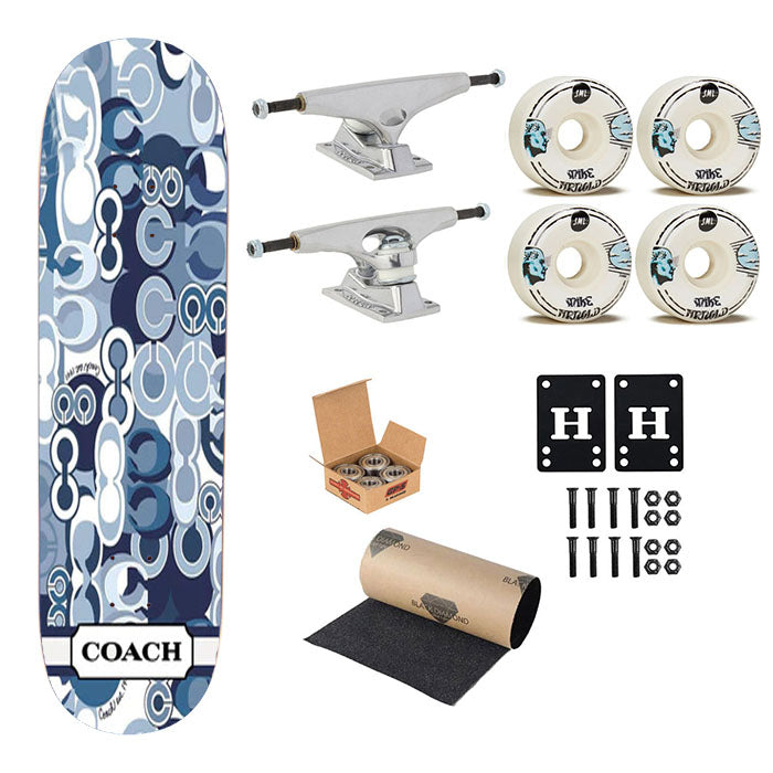 Coach New York Signature Skateboard Complete Board 8.0" X 31.75"