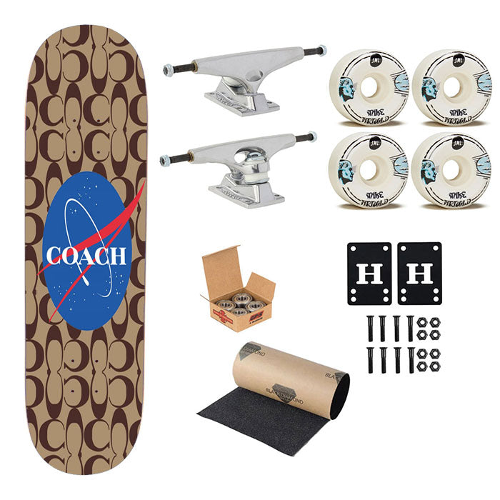 Coach New York X Nasa Skateboard Complete Board 8.0" X 31.75"